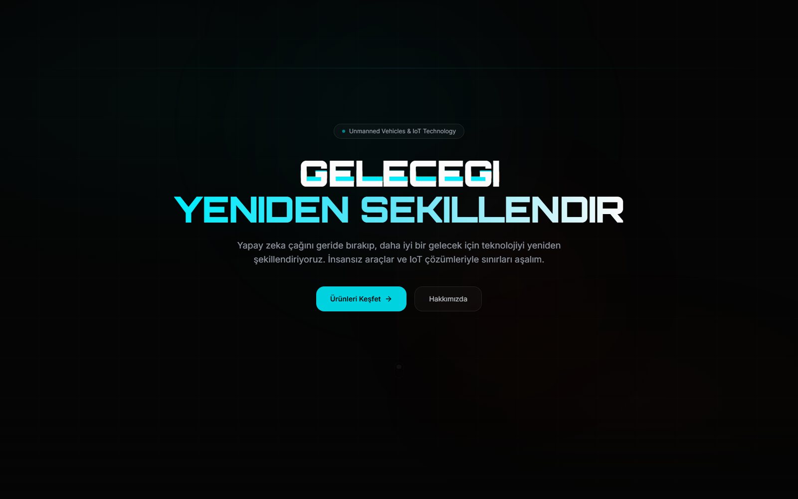 MakinaFleo insansız araçlar ve IoT teknolojileri firması için geliştirilen ürün odaklı web sitesi